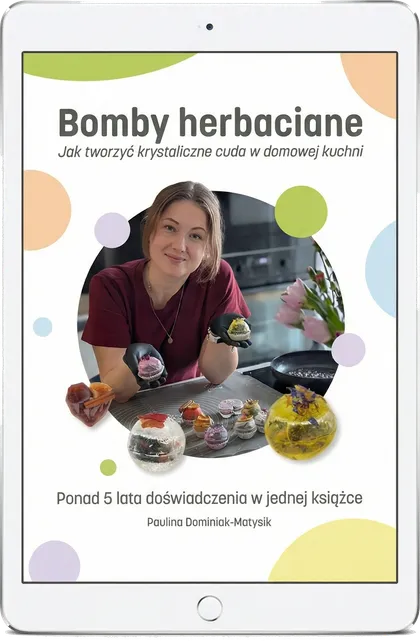 E-book „Bomby herbaciane” na tablecie
